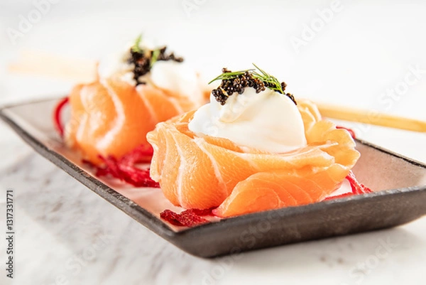 Obraz Sashimi Salmon Sushi