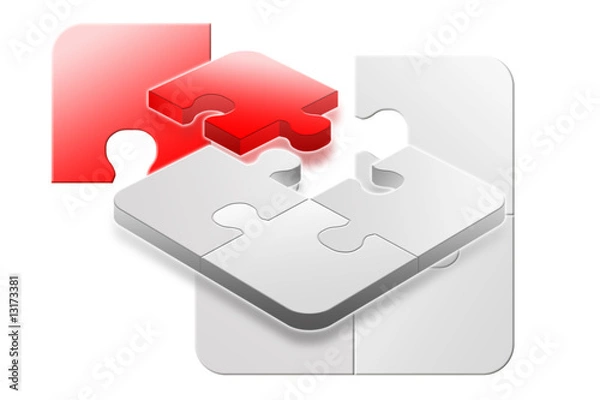Obraz Red success 3d jigsaw puzzle