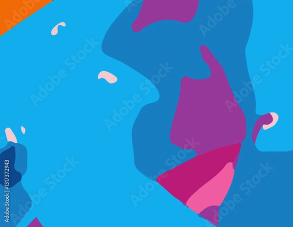 Obraz Modernist collages combining various visual elements in a pop-up style. Whimsical Colorful Ballet Abstract Geometry Epic Chromatic Symphony Abstract Design Extravaganza. abstract design with splashes