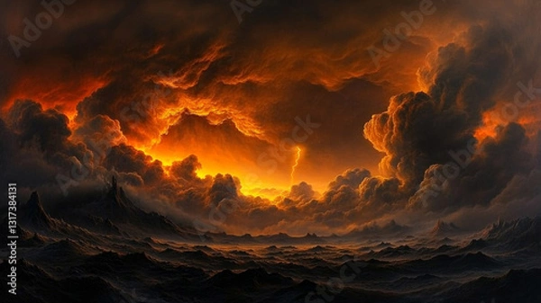 Obraz 번개치는 하늘