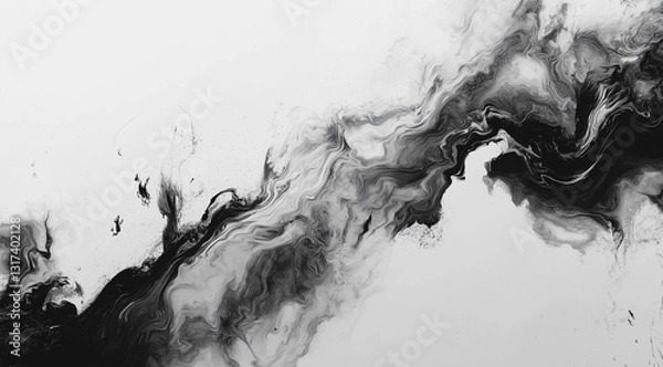Obraz Abstract grunge background with a blend of gray and white tones, featuring a soft focus and textured design. Ultra-realistic high-resolution image, perfect for creative projects