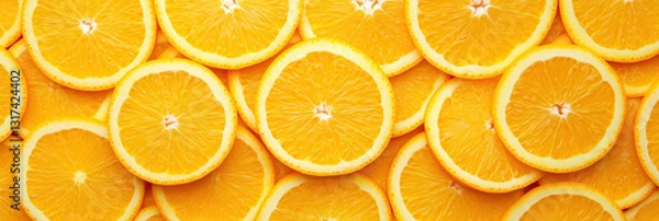 Fototapeta Orange slices background, pattern full frame