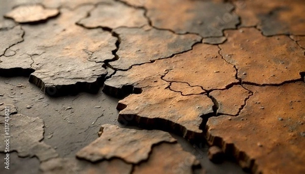 Obraz Dry Desert Earth Close-Up