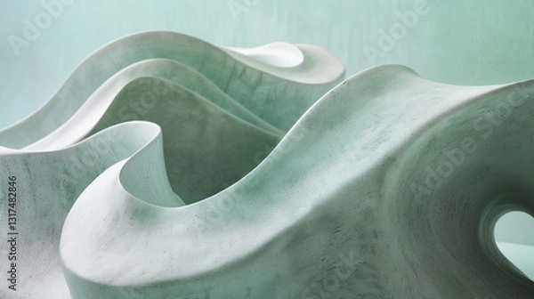 Fototapeta abstract futuristic waves background with marble pattern