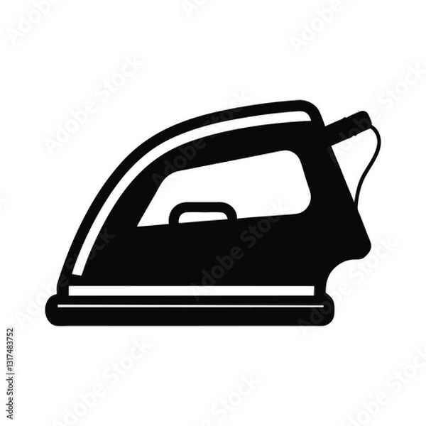 Obraz black iron whrite background