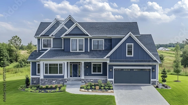 Obraz Advanced fiber cement siding application technique visual guide for building professionals