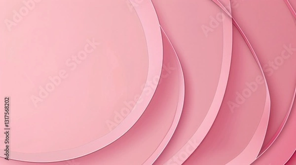 Fototapeta A pink background with a simple wave pattern