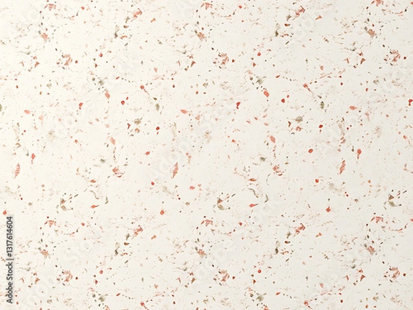 Fototapeta A textured terrazzo pattern background featuring irregular speckles of muted pastels scattered across a creamy off-white base. 