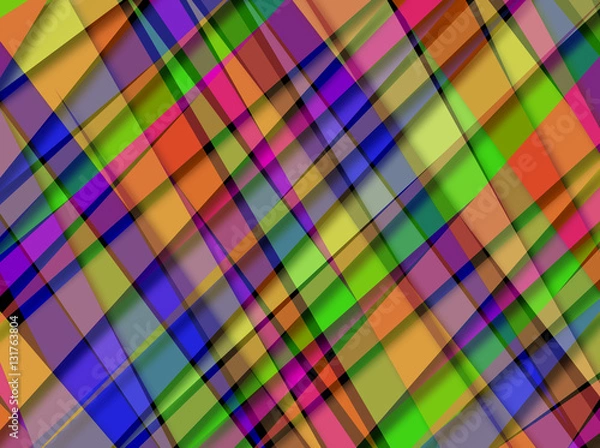 Fototapeta Abstract Digital Overlapping Pattern Diagonal Crossing