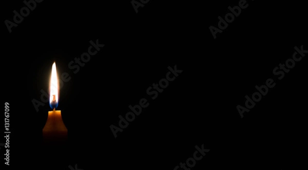 Obraz Orange Candle in the Dark