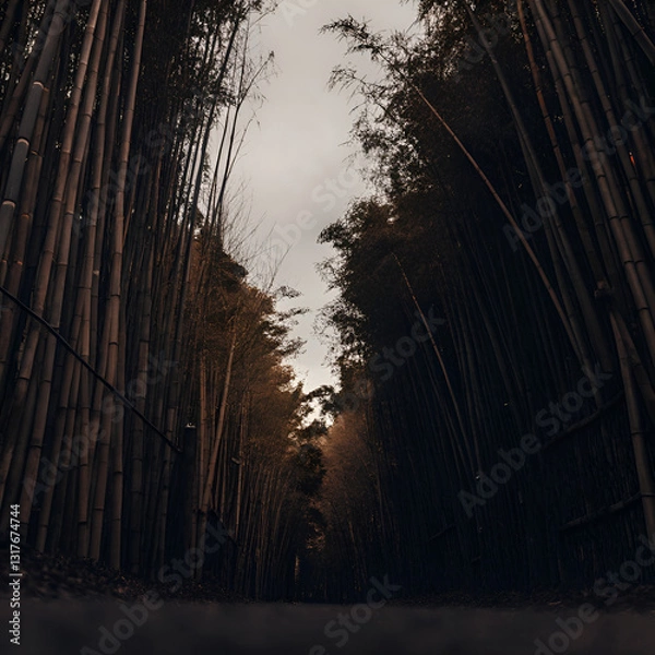 Obraz sunset over the forest