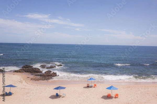 Obraz Beach chairs on the beach