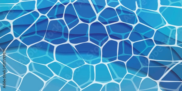 Fototapeta 青　波　夏　風景　背景