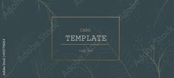 Obraz banner, vector template modern minimalistic design