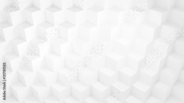 Fototapeta 3d rendering gradient color cube wall.