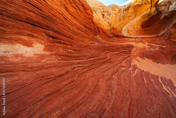 Obraz Unique Rock Formations Showcase Stunning Geology in White Pocket in the Vermilion Cliffs National Monument