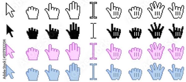 Obraz マウスカーソルとポインター 36セット SVG