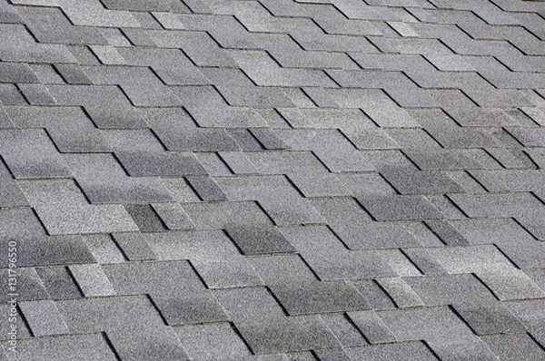 Fototapeta The roof shingles as a background or texture