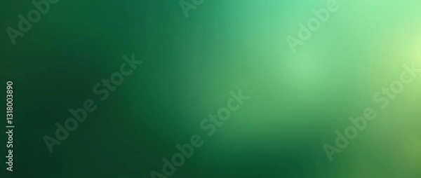 Fototapeta Flowing green abstract with yellow light