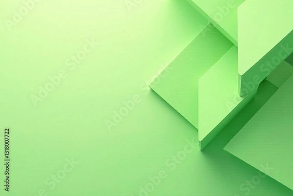 Fototapeta Soft pastel and green pistachio geometric abstract composition, pistachio, shapes