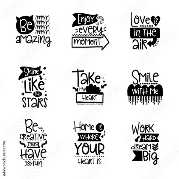 Fototapeta Vector calligraphy with decor elements