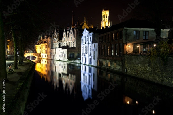 Obraz Bruges at Night
