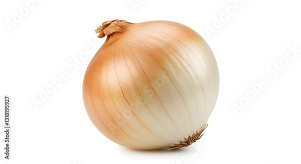 Obraz Fresh and organic onion isolated on white background in high resolution.food, fresh, natural, organic, receipe