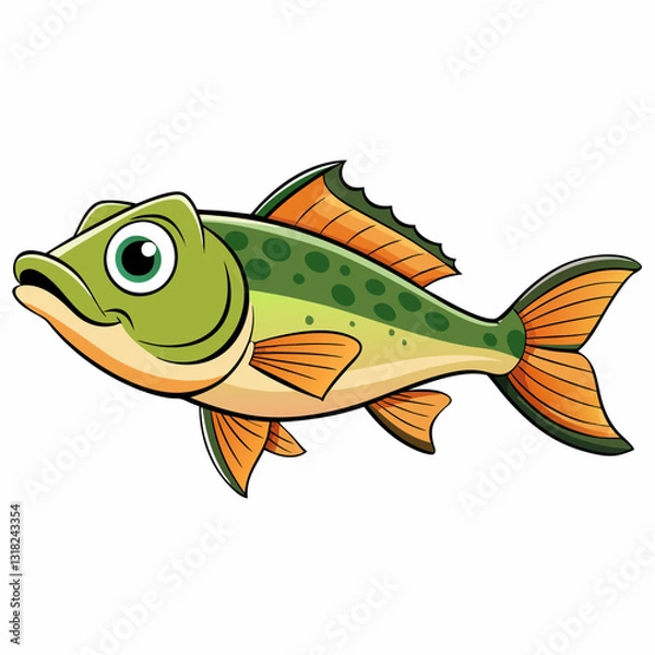 Fototapeta cod fish isolated on white