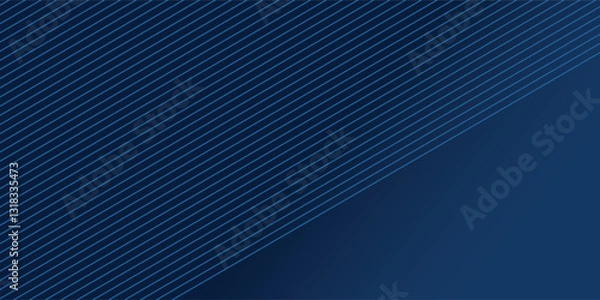 Fototapeta Blue background. Vector abstract, science, futuristic, energy technology concept. Digital image of light rays, stripes lines with blue light over dark blue background.modern