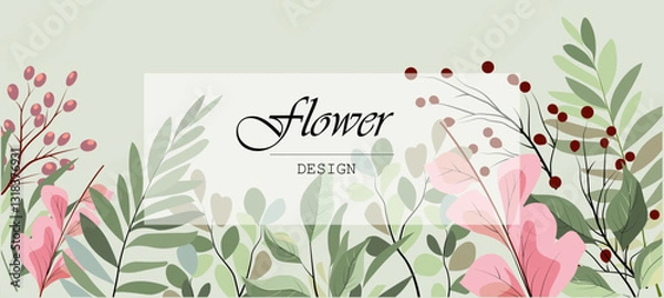 Obraz banner, vector template modern bright design