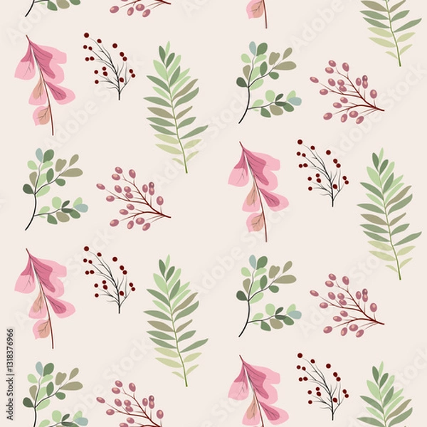 Obraz vector seamless spring pattern