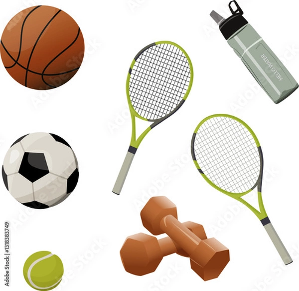 Obraz set of vector sports elements