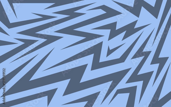 Obraz abstract zig zag blue background, simple modern abstract pattern vector assets