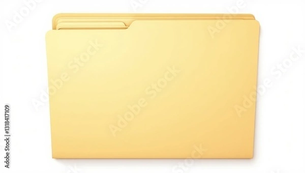 Fototapeta Yellow folder