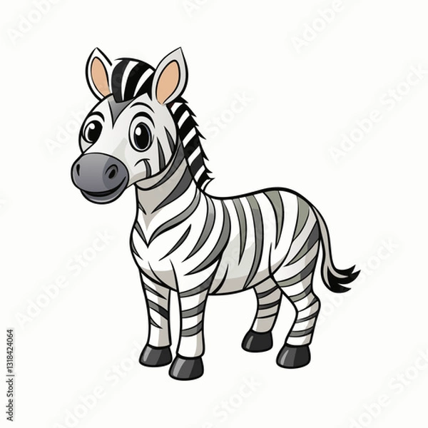 Fototapeta zebra vector illustration