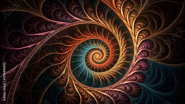 Obraz abstract background with spiral