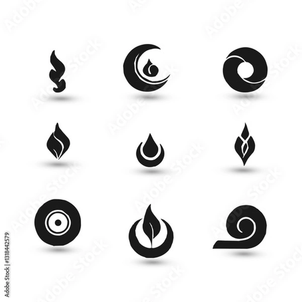 Fototapeta Set logo collection Logo can be used for icon brand identity finance