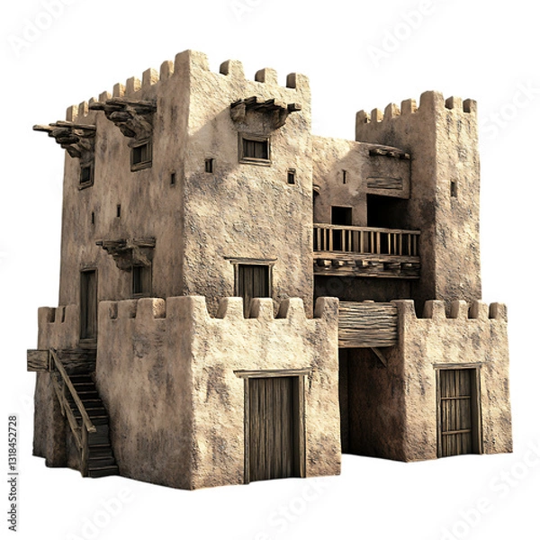 Fototapeta PNG fort house against a transparent background