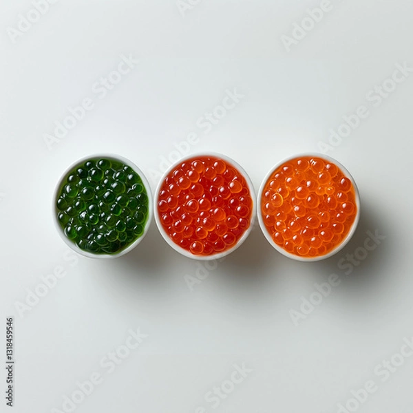 Obraz caviar on a white background