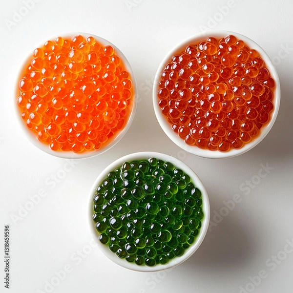 Obraz caviar on a white background