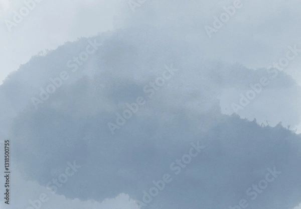 Fototapeta 暗い色の壁紙、ブルーグレー、水彩画、滲んだ色