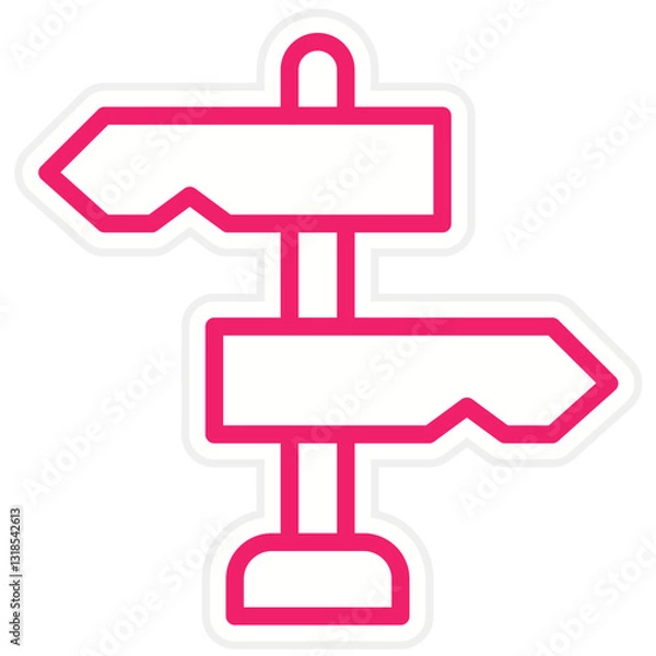 Fototapeta Vector Design Signboard Icon Style