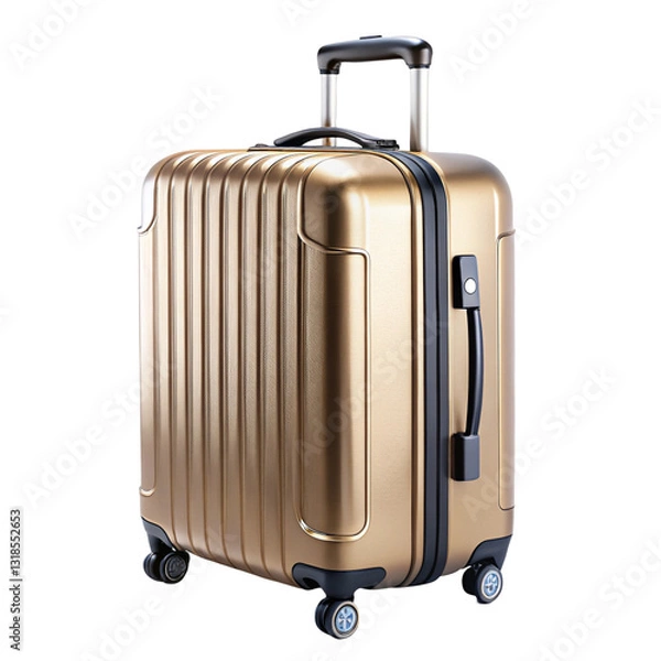 Fototapeta Large Suitcase Isolated on White Background
