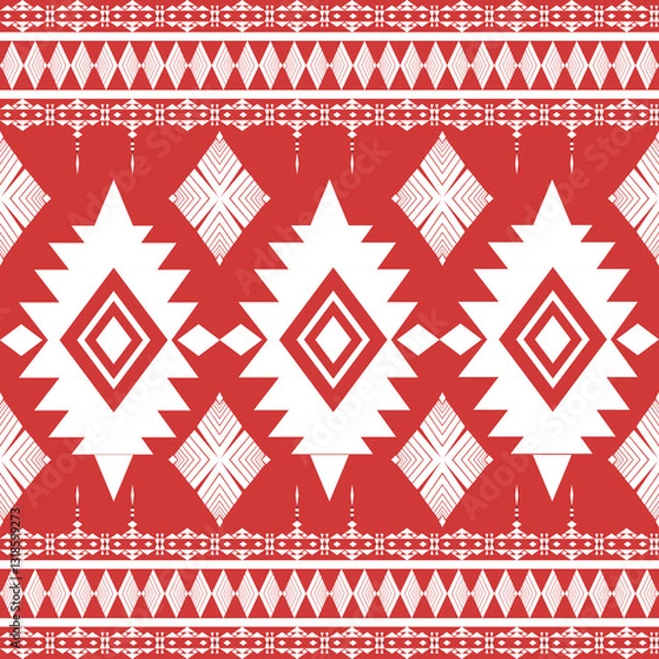 Fototapeta African ethnic traditional pattern. seamless beautiful Kitenge, chitenge style. fashion design in colorful. Geometric circle abstract motif. Floral Ankara prints, African wax prints.