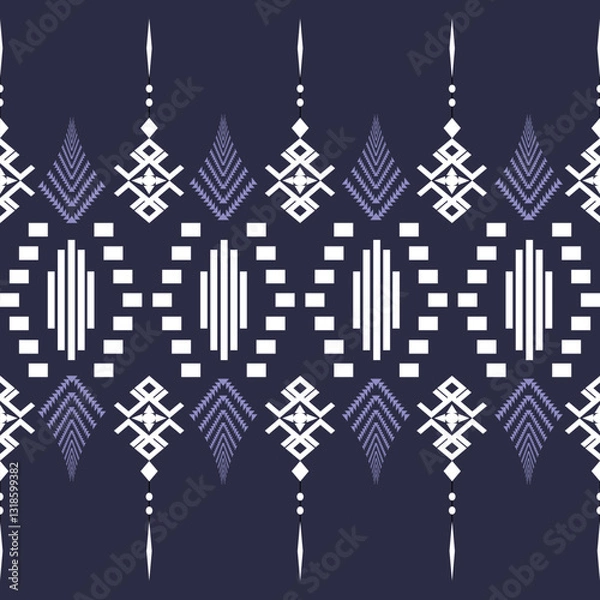 Fototapeta African ethnic traditional pattern. seamless beautiful Kitenge, chitenge style. fashion design in colorful. Geometric circle abstract motif. Floral Ankara prints, African wax prints.