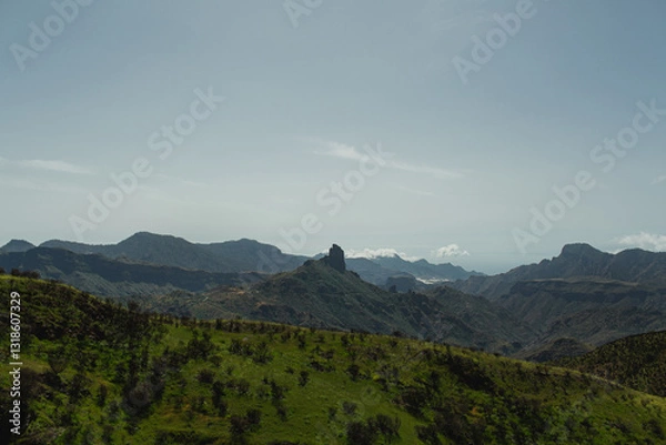 Fototapeta Scenic View of Mountain Landscape
