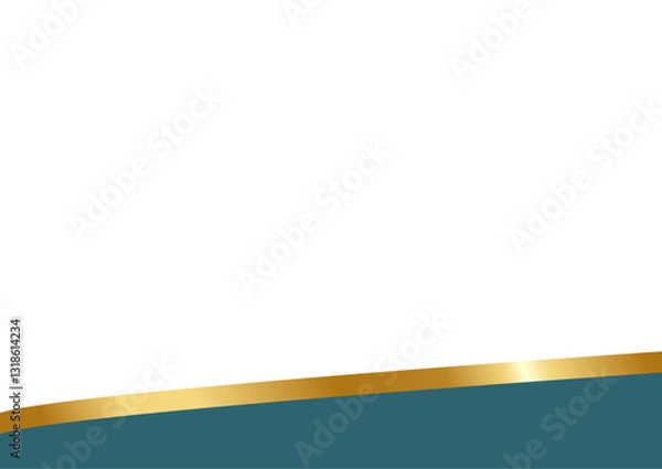 Fototapeta dark blue and Gold Letterhead Header Divider Template Set
