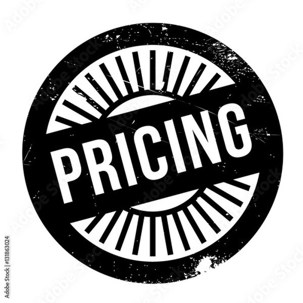 Fototapeta Pricing stamp. Grunge design with dust scratches. Effects can be easily removed for a clean, crisp look. Color is easily changed.