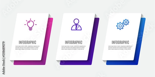 Obraz Business infographics timeline process template