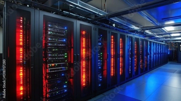 Obraz Edge computing is reducing data processing latency.